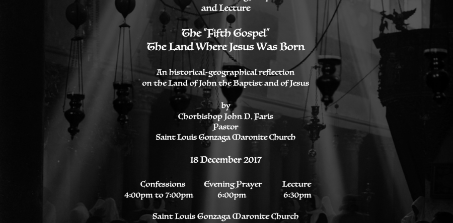Christmas Confessions, Evening Prayer, and Lecture